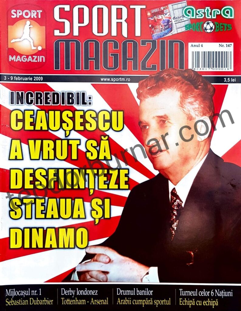 Teodor Burnar portofoliu Sport Magazin_Coperta-ink